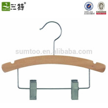 Custom Wood Children Hanger with Clips